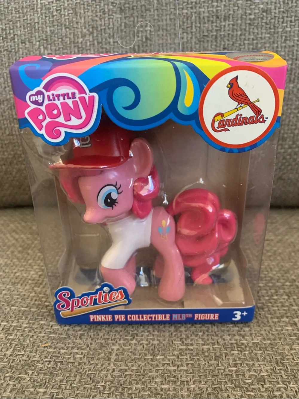 My Little Pony Sporties Pinkie Pie Collectible MLB Figure St. Louis Cardinals